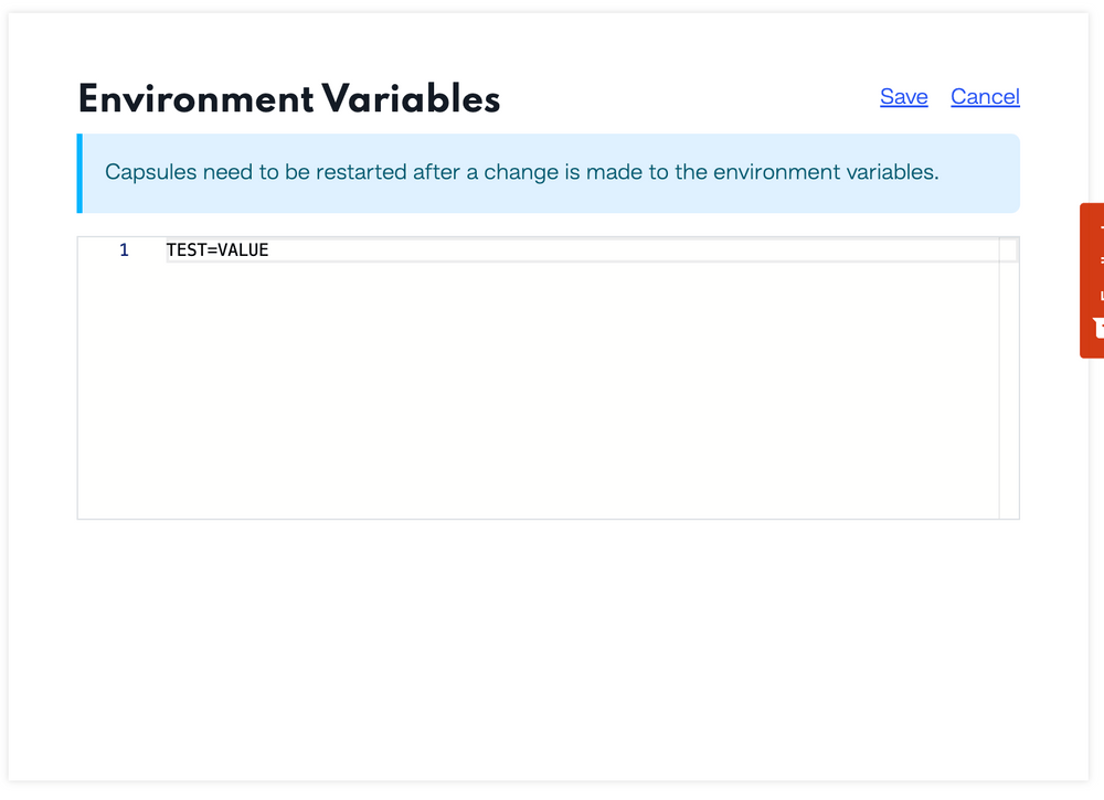 env variables