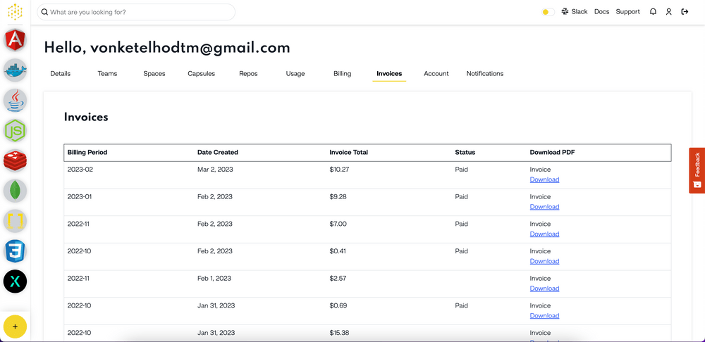 usage metrics