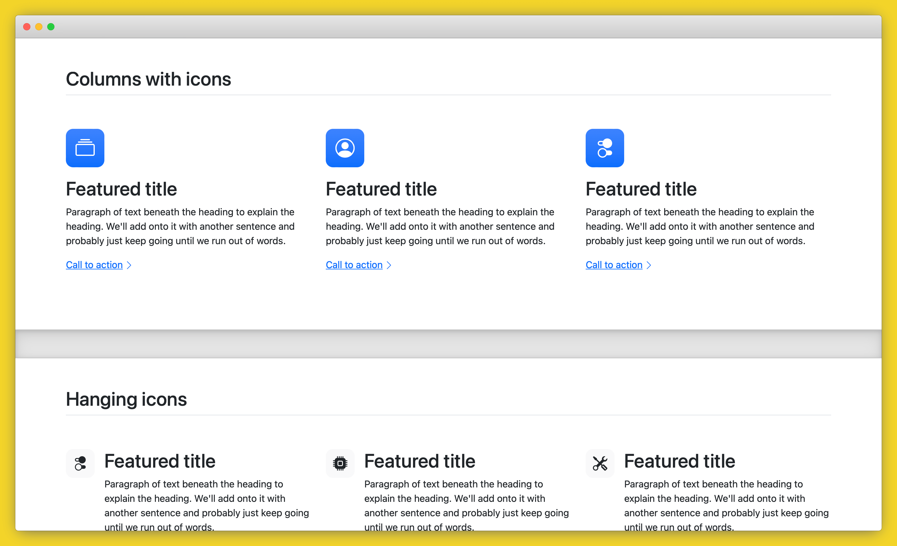 bootstrap site